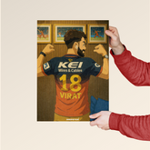 Virat Kohli – Animated Jersey No. 18 Poster